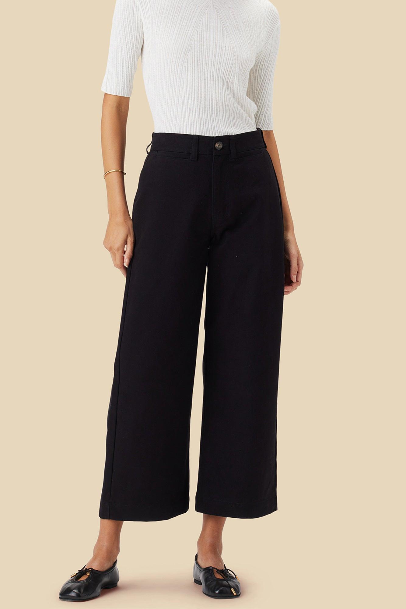 Wide Leg Utility Pant - Black Product Image