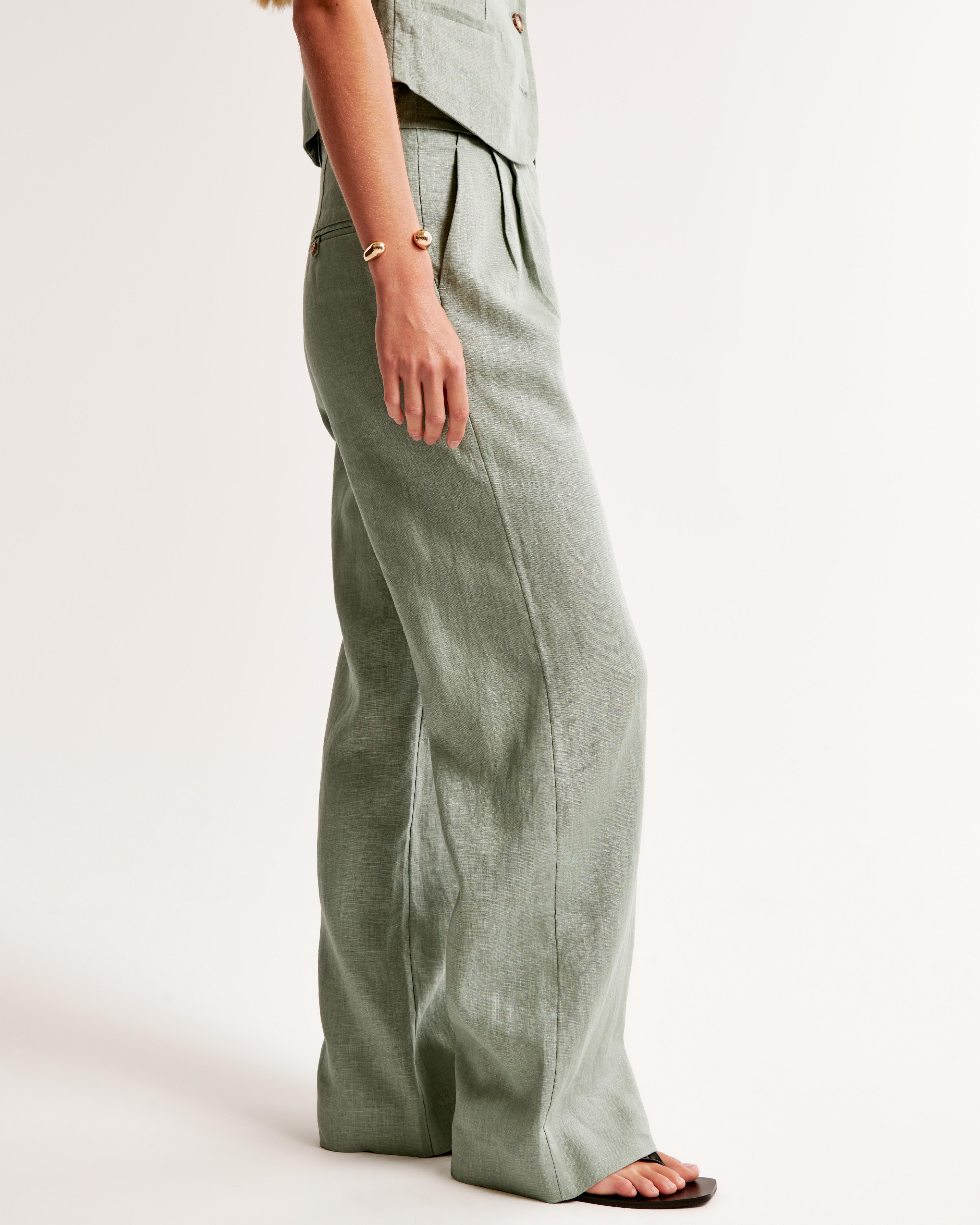 A&F Sloane Tailored Premium Linen Pant Product Image