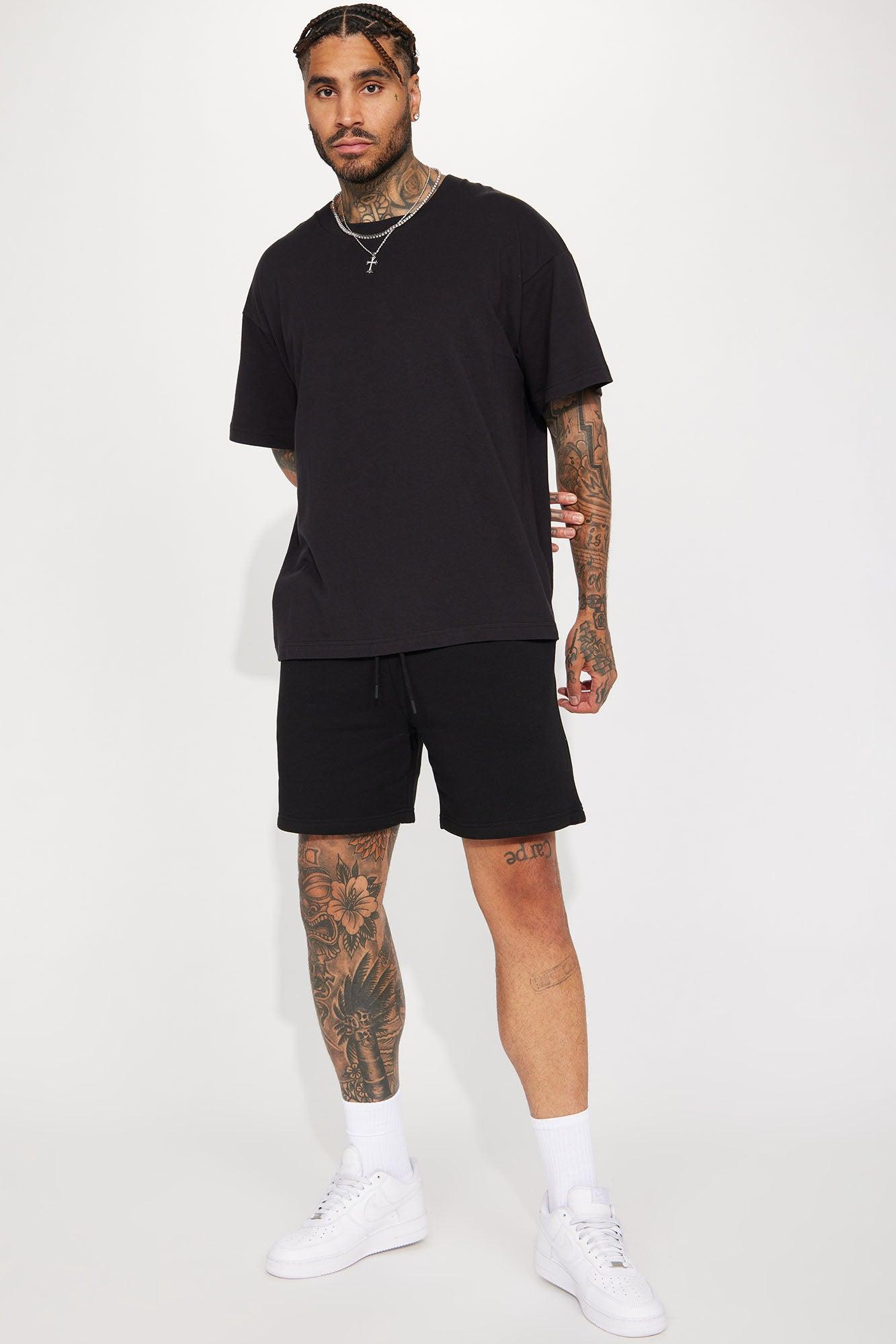 Essential Oversize Short Sleeve Tee - Black Product Image