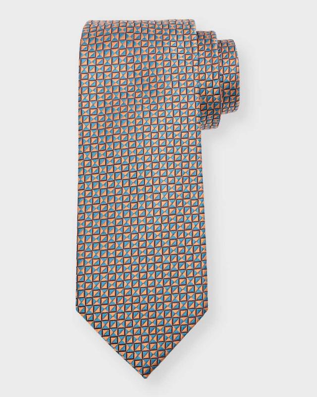 Men's Silk Micro-Geometric Tie Product Image