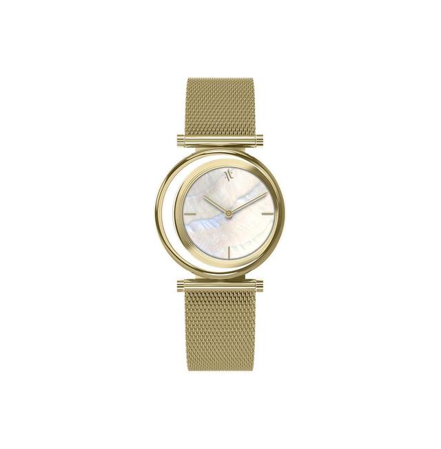 Vanna Eclipse Womens Pearl Mesh Watch - Pearl Product Image