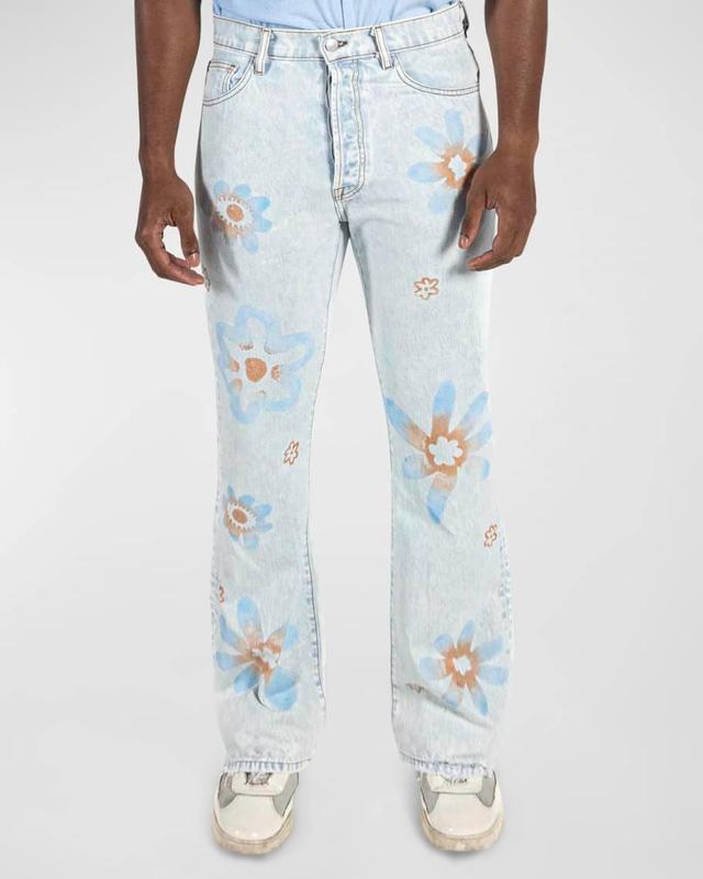 Mens Floral Studio Jeans Product Image