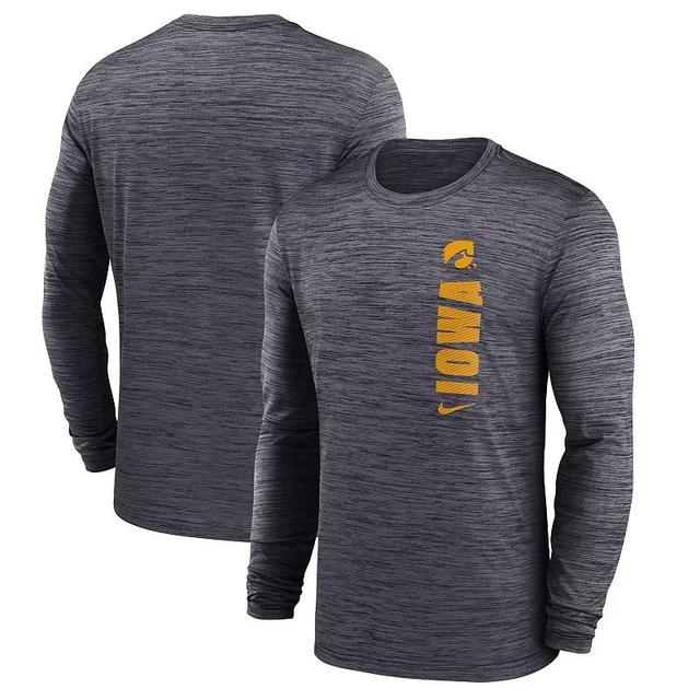 Mens Nike Iowa Hawkeyes 2024 Sideline Velocity Performance Long Sleeve T-Shirt Product Image