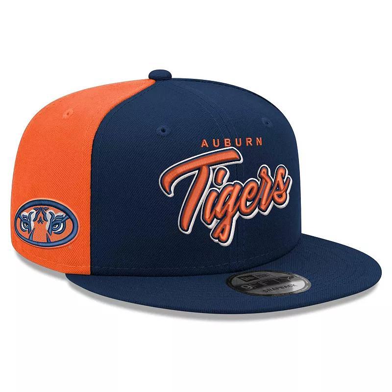 Mens New Era Auburn Tigers Outright 9FIFTY Snapback Hat, Blue Product Image