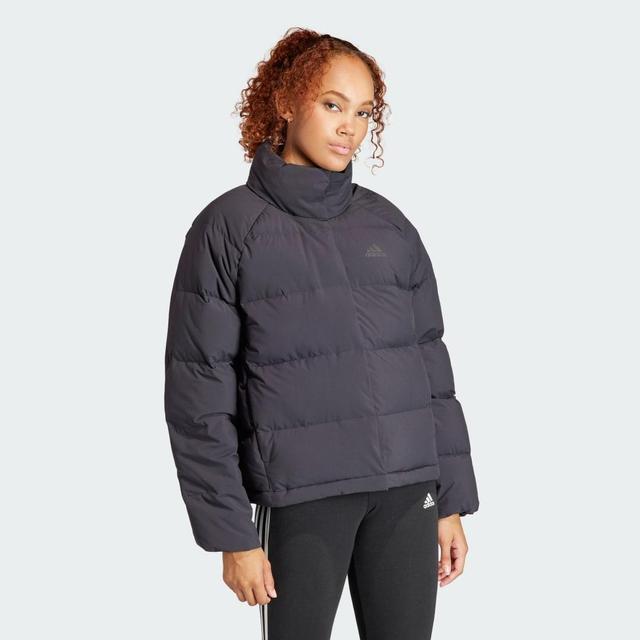 adidas Helionic Relaxed Down Jacket Black XL Womens Product Image