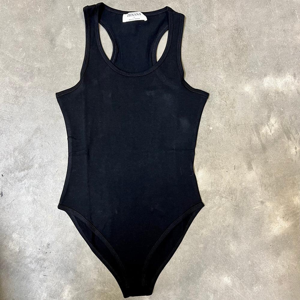 Zenana Racerback Tank Bodysuit Product Image