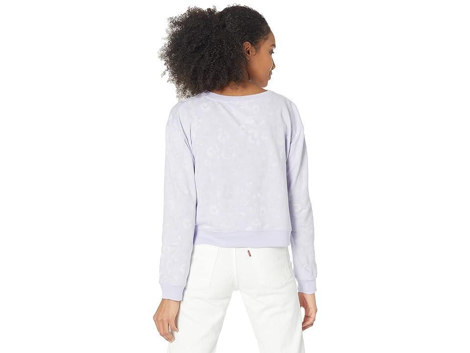 Splendid Sundown by Splendid Jada Leopard Pullover (Lilac) Women's Clothing Product Image