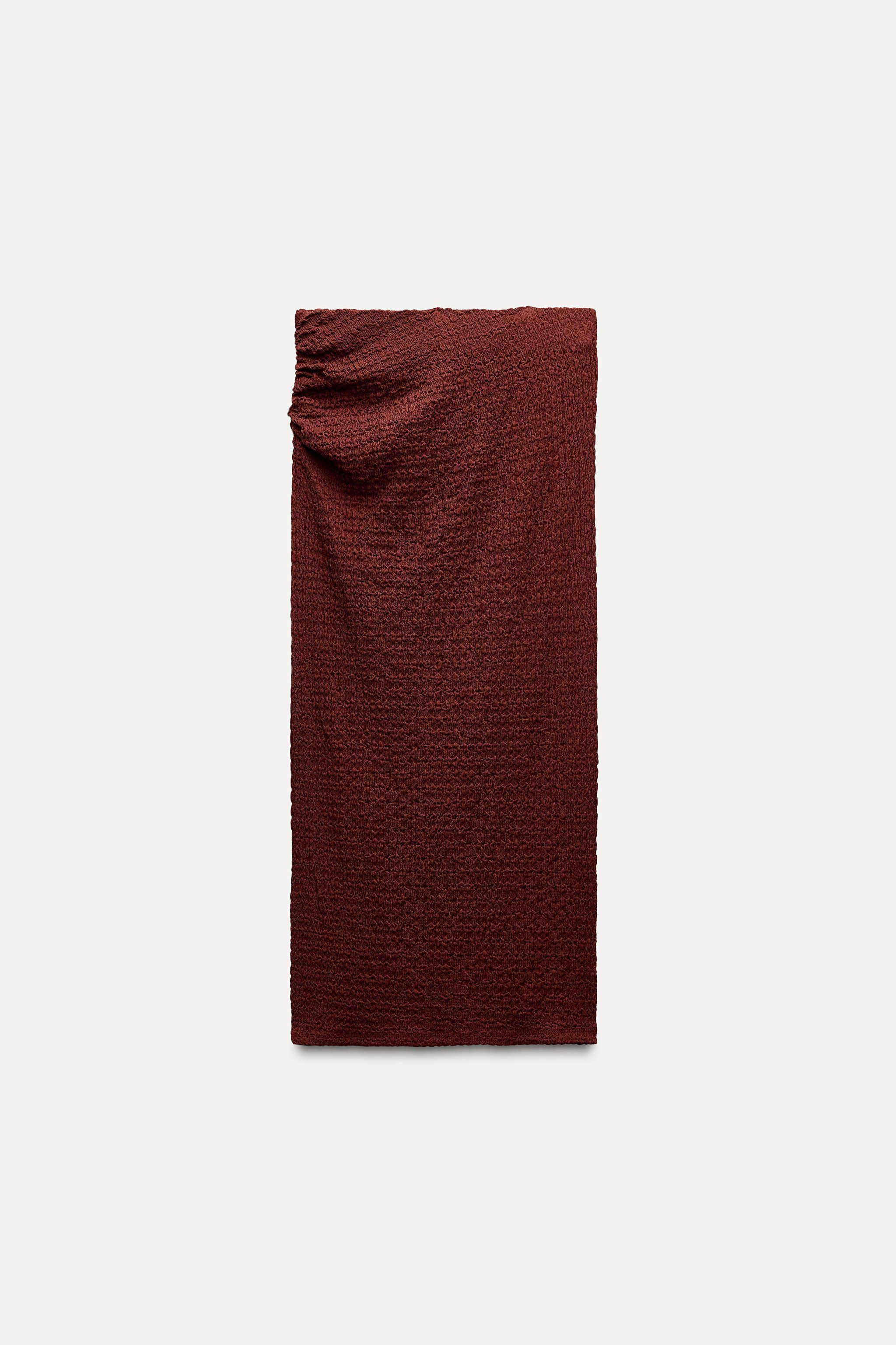 DRAPED TEXTURE SKIRT Product Image