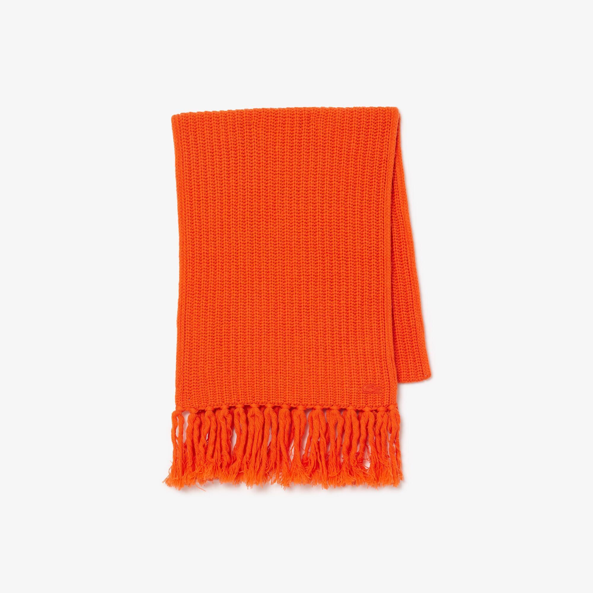 Wide Fringed Wool Scarf Product Image