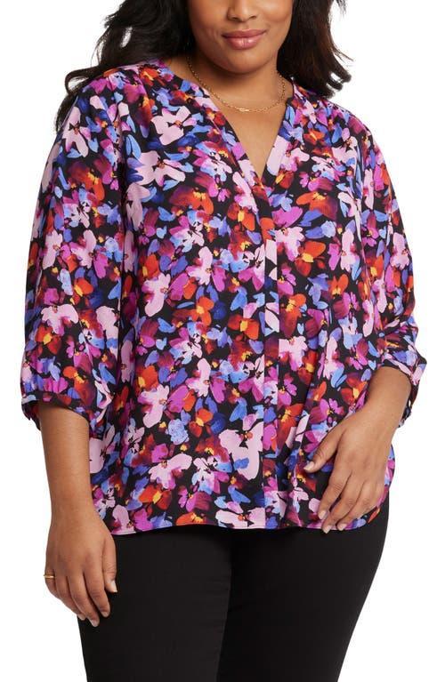 NYDJ Semisheer Pintuck Blouse Product Image