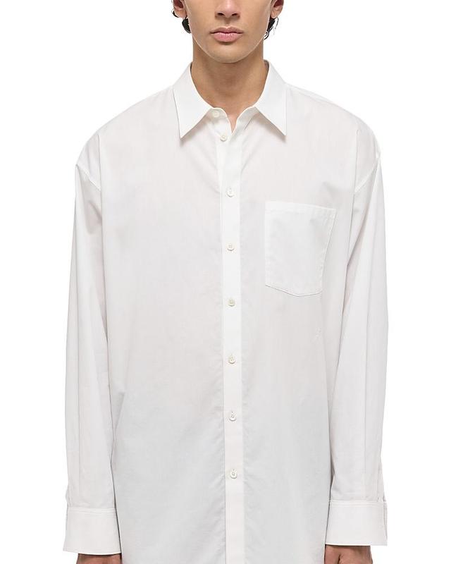 Mens Cotton Oversized Button-Down Shirt Product Image