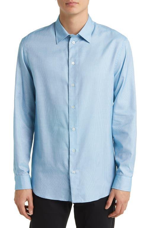 Mens Dot Cotton-Blend Sport Shirt Product Image