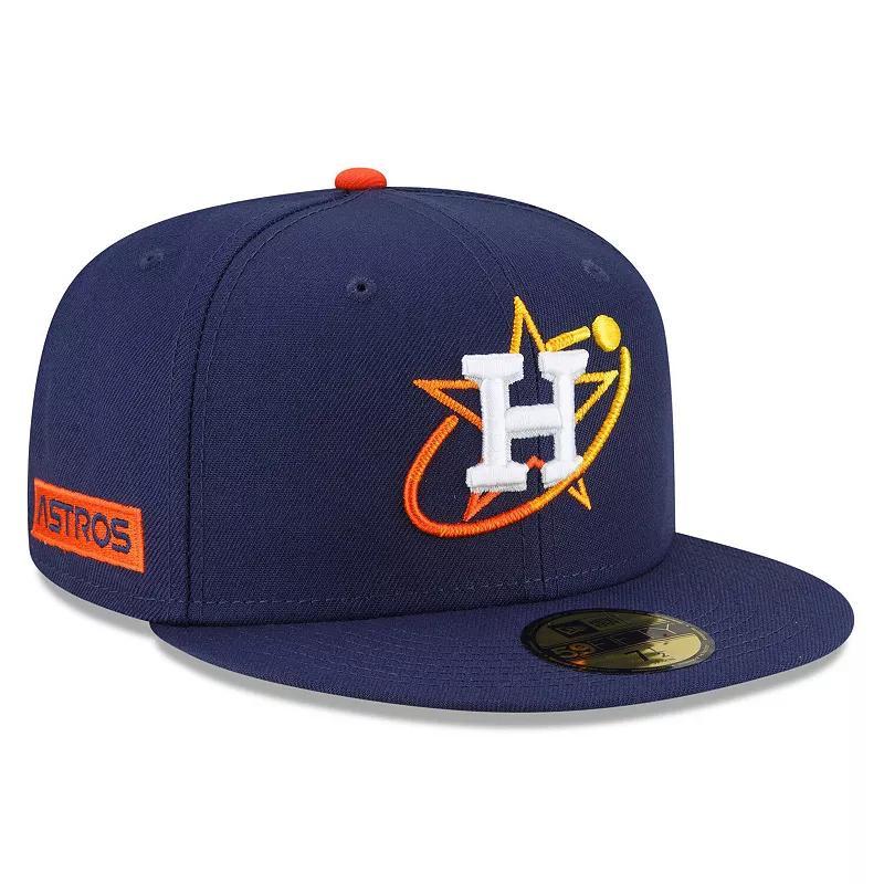 Mens New Era Houston Astros 2022 City Connect 59FIFTY Fitted Hat Blue Product Image