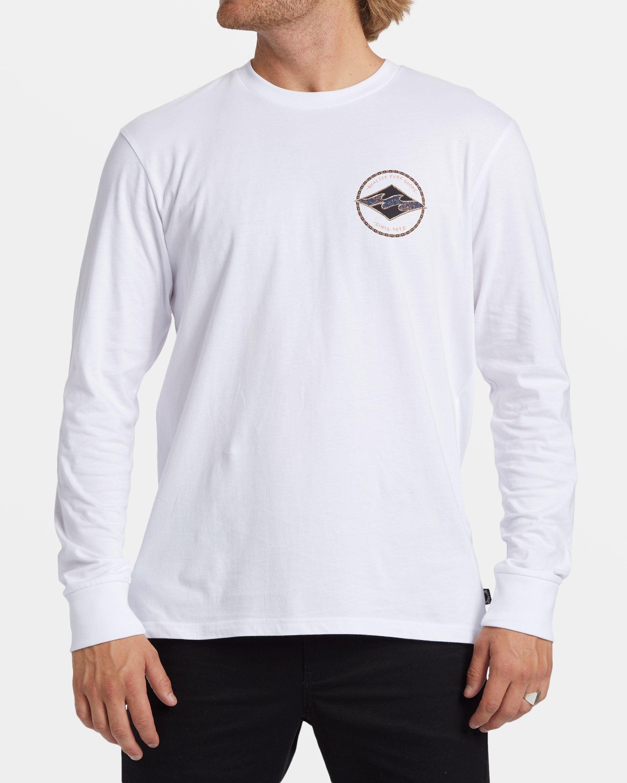 Rotor Diamond Long Sleeve T-shirt - White Male Product Image