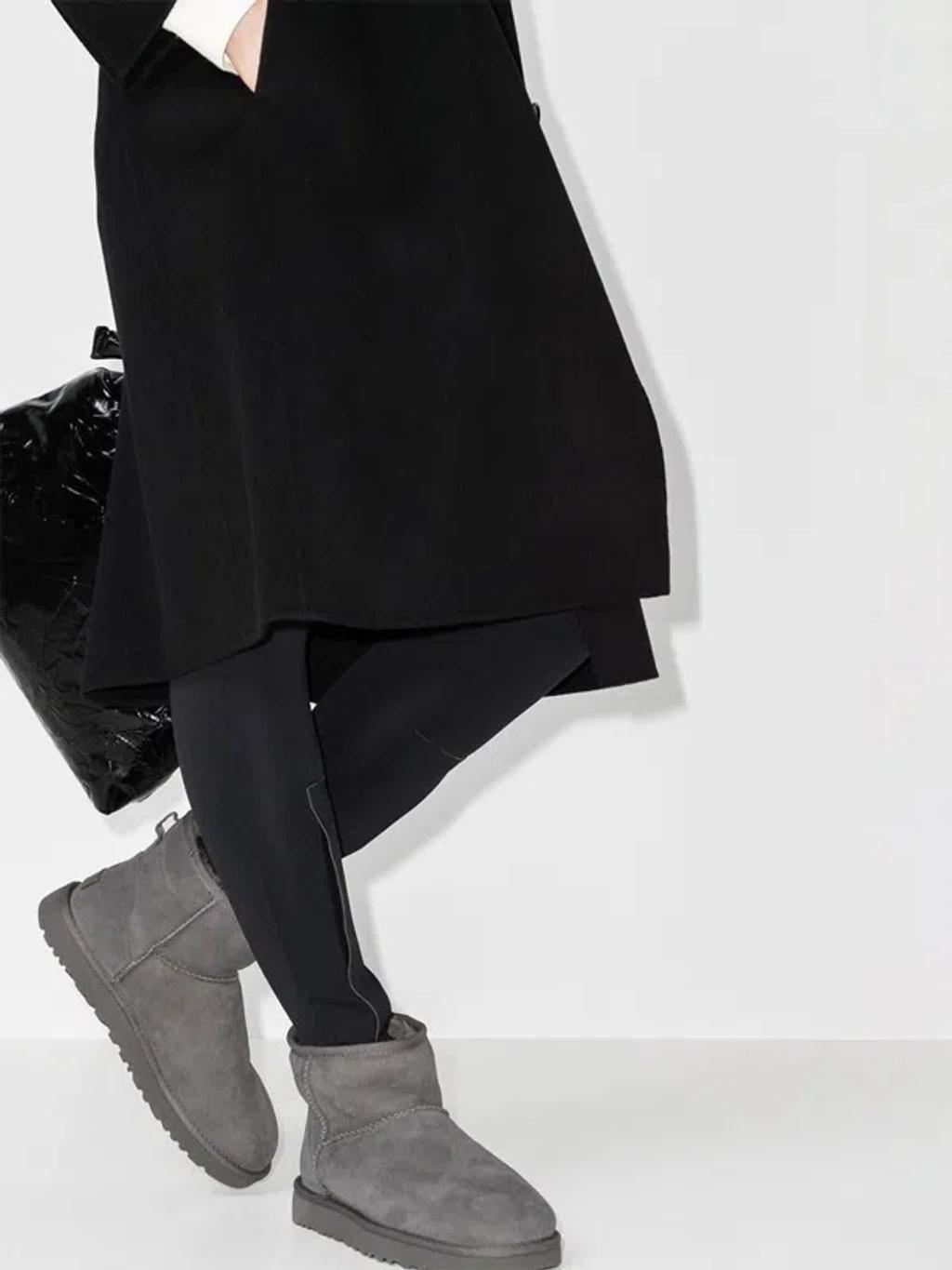 Classic Mini Ii Shearling Ankle Boots In Grey Product Image