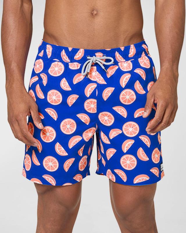 Mens Citrus-Print Swim Shorts Product Image