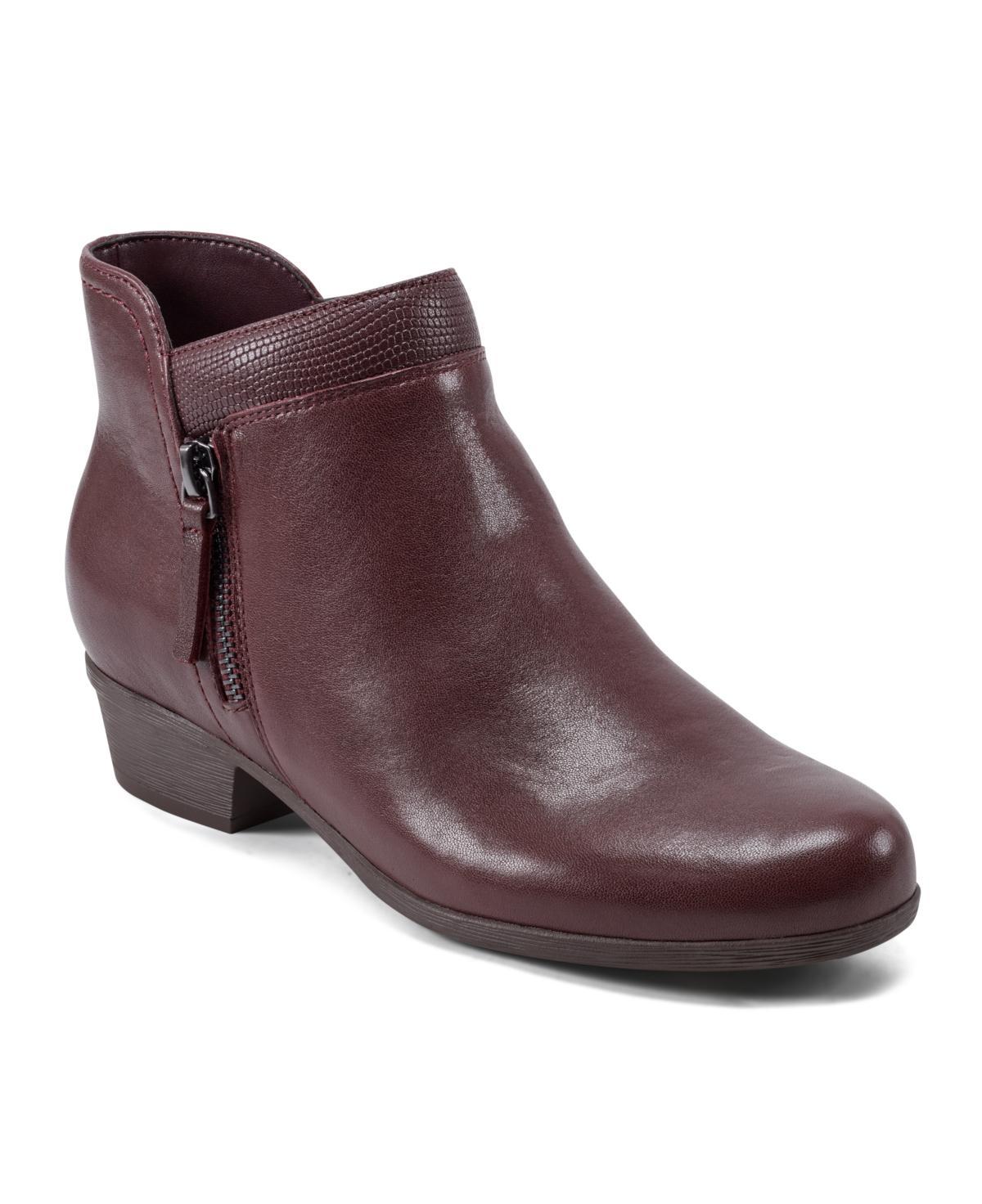 Rockport Womens Carly Side Zip Casual Ankle Booties Product Image