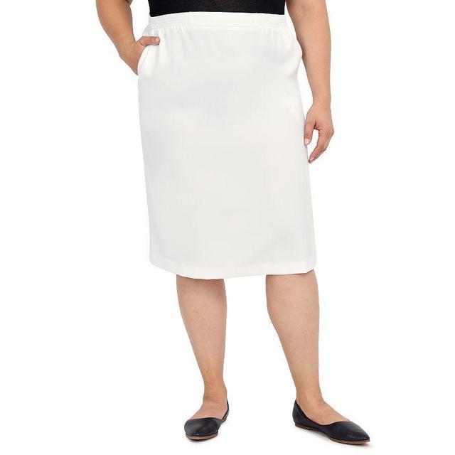 Plus Size Alfred Dunner Classic Fit Skirt, Womens Product Image