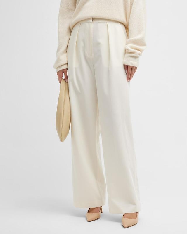 Misook Wide Leg Twill Pants Product Image