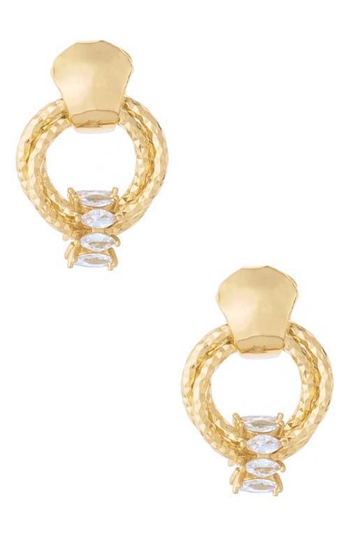 Ettika Mini Barrel Drop Earrings Product Image