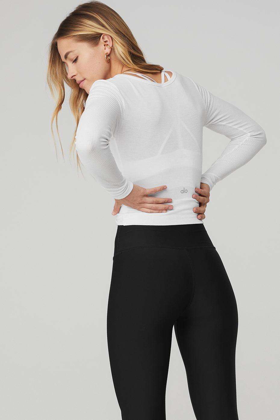 Cover Long Sleeve Top - White Product Image