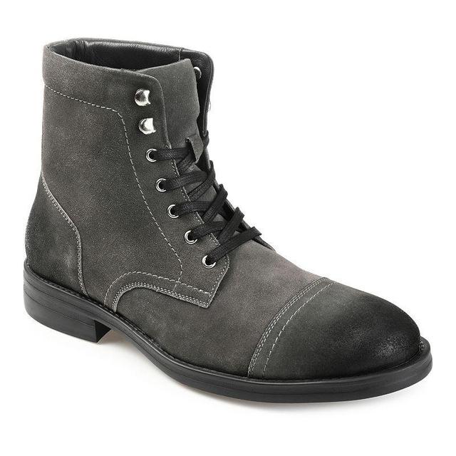 Thomas & Vine Darko Mens Leather Ankle Boots Grey Product Image