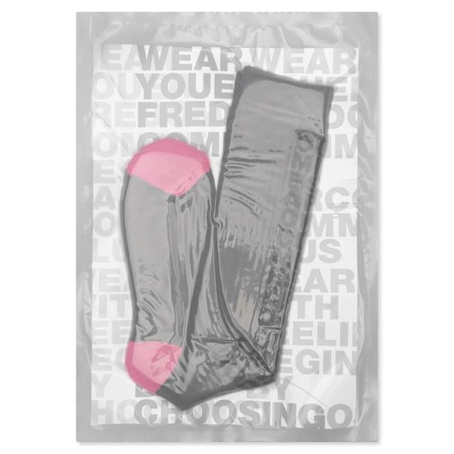 K502 Socks - Khaki/Pink Male Product Image