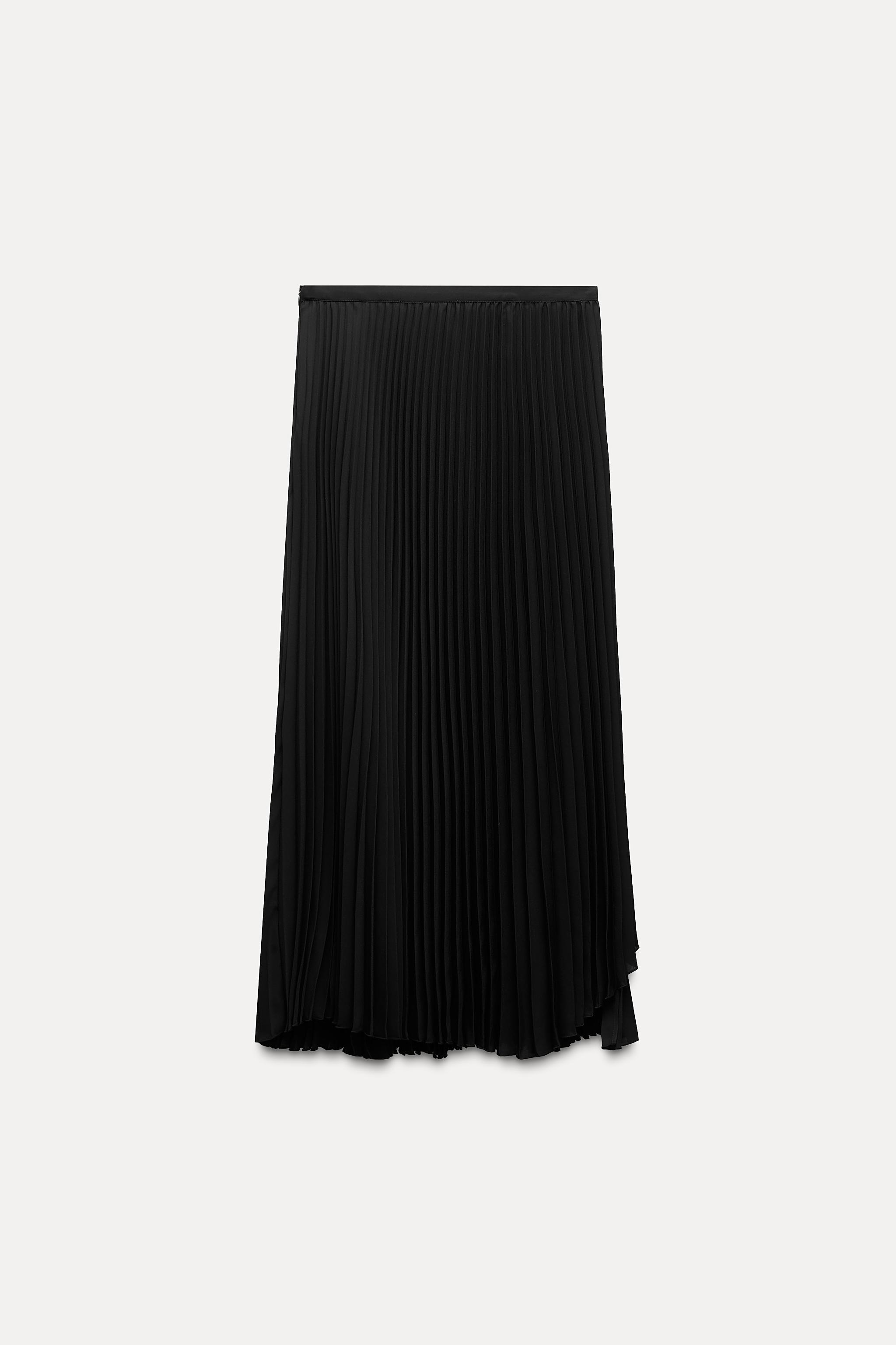 BELTED ACCORDION PLEAT SKIRT ZW COLLECTION Product Image