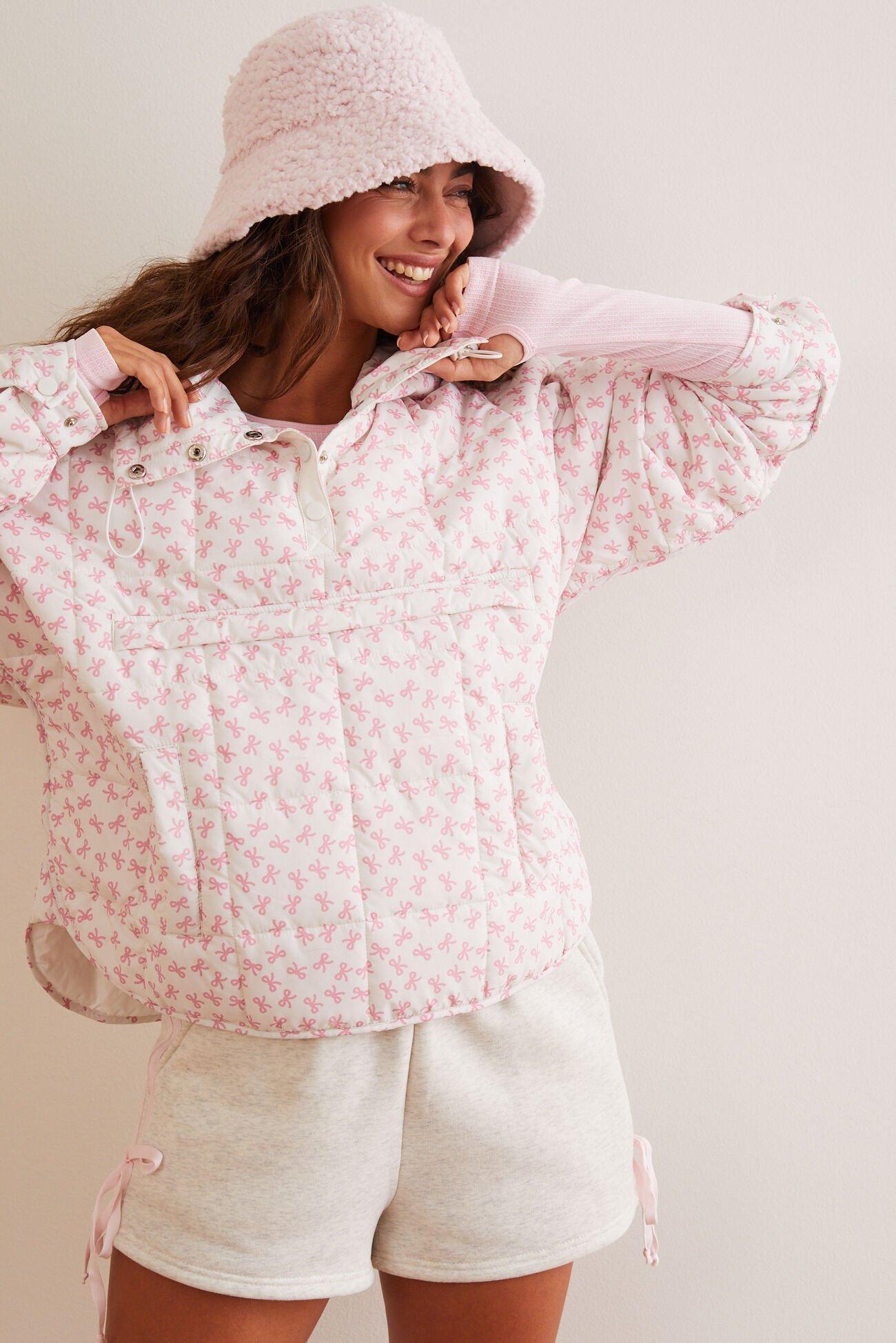 In The Moment Bow Puffer Pullover Product Image