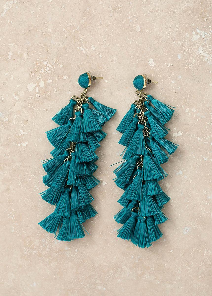 Ibiza Earrings in Teal Product Image