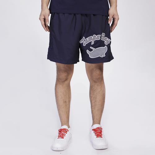 Pro Standard Mens Rays Neutral Script TCWoven Shorts - Navy/Navy Product Image