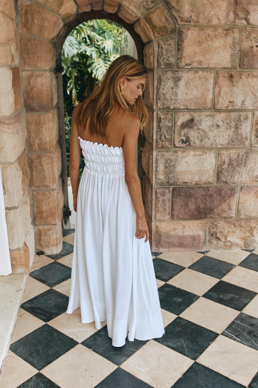 Eliana Maxi Dress White Product Image