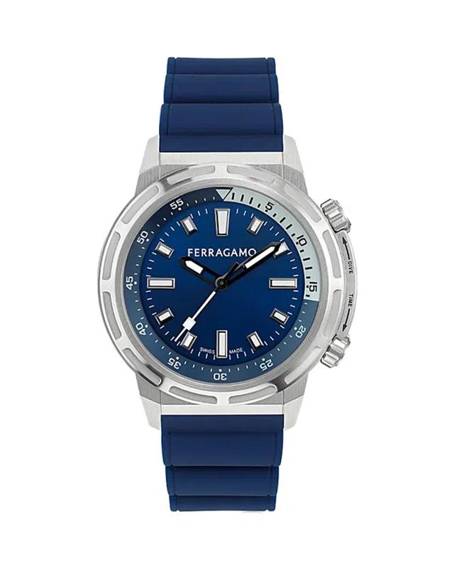 FERRAGAMO Sport Watch, 46mm In Blue Product Image