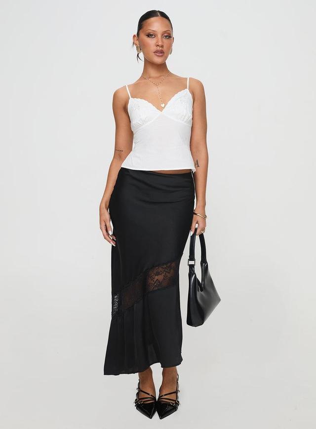 Carrion Lace Maxi Skirt Black Product Image