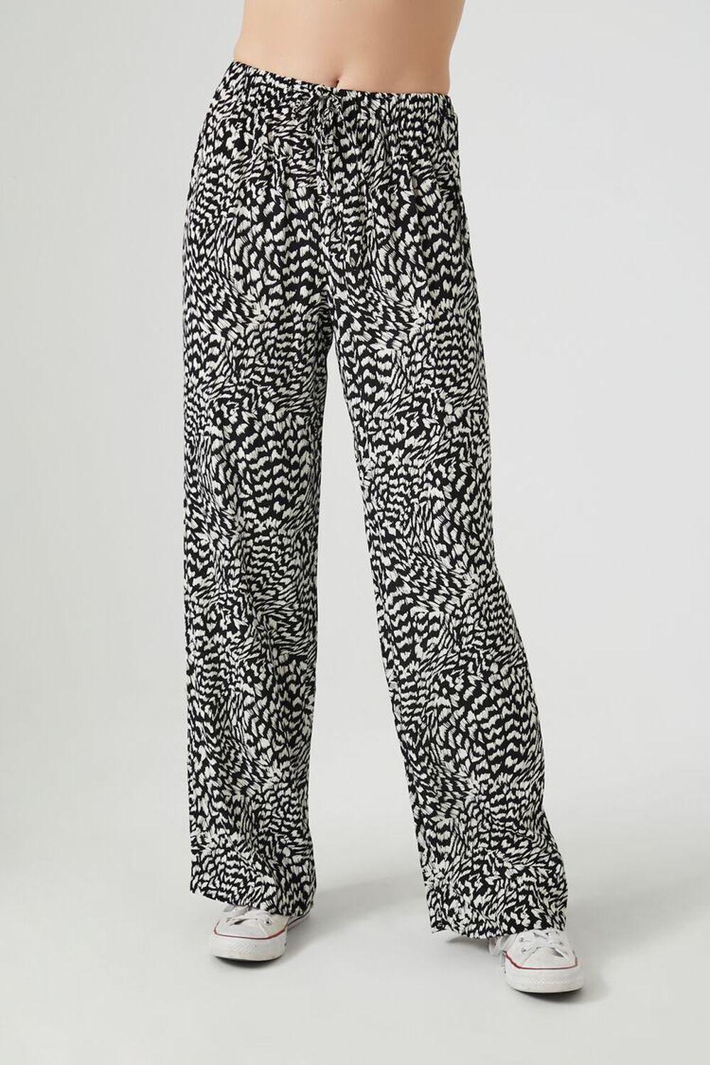 Abstract Print Drawstring Pants | Forever 21 Product Image