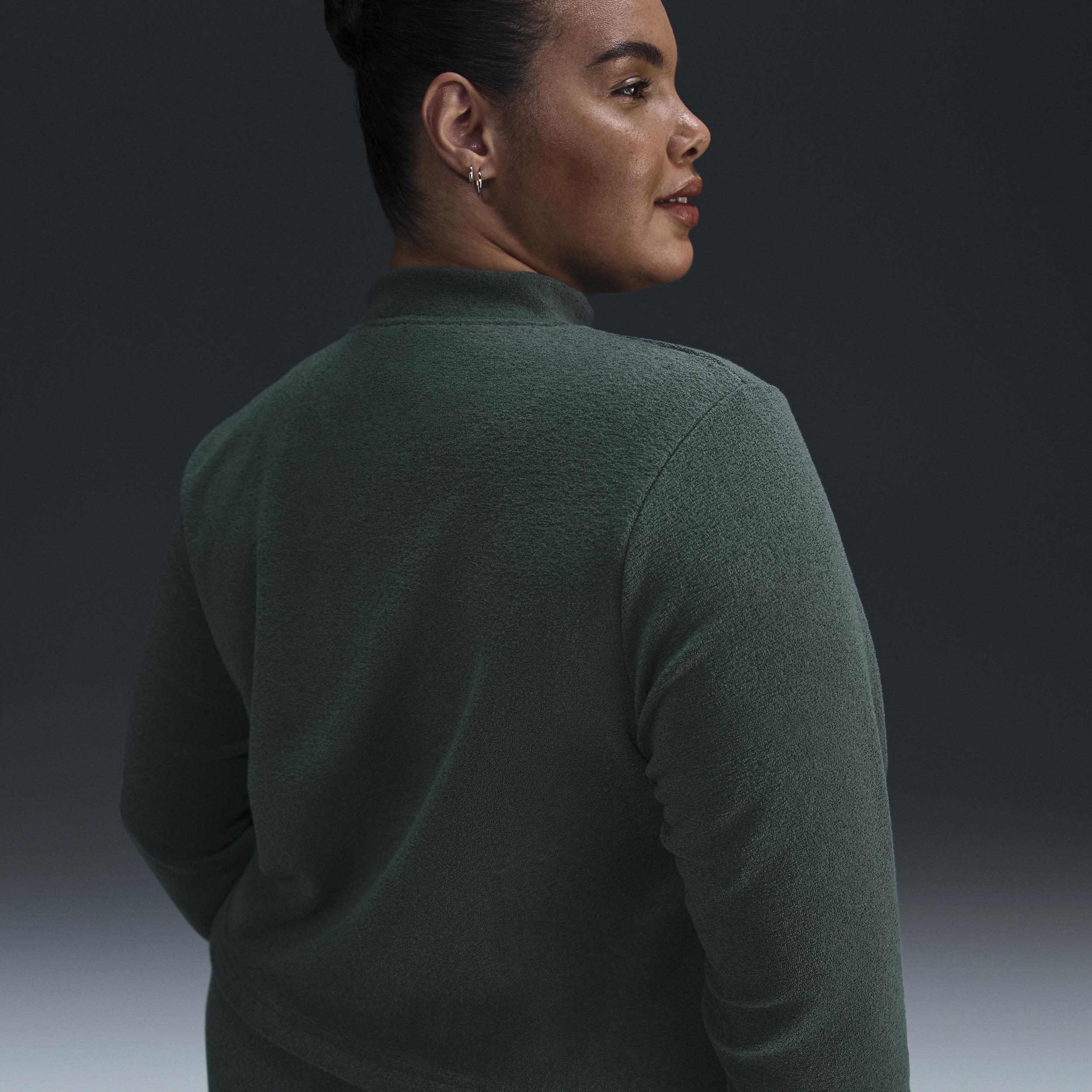 Women's Nike Sportswear Phoenix Plush Slim Long-Sleeve Cozy Fleece 1/2-Zip Top (Plus Size) Product Image