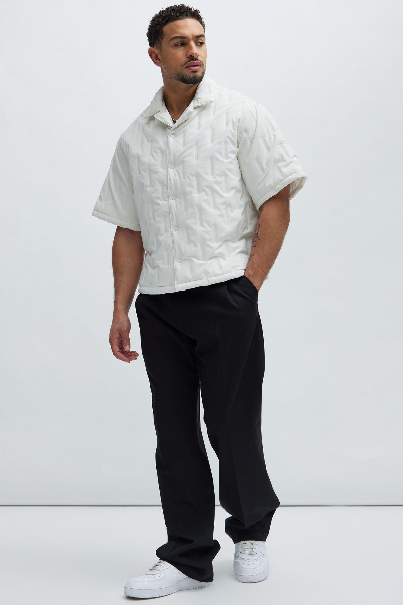 Kona Quilted Nylon Shirt - White Product Image