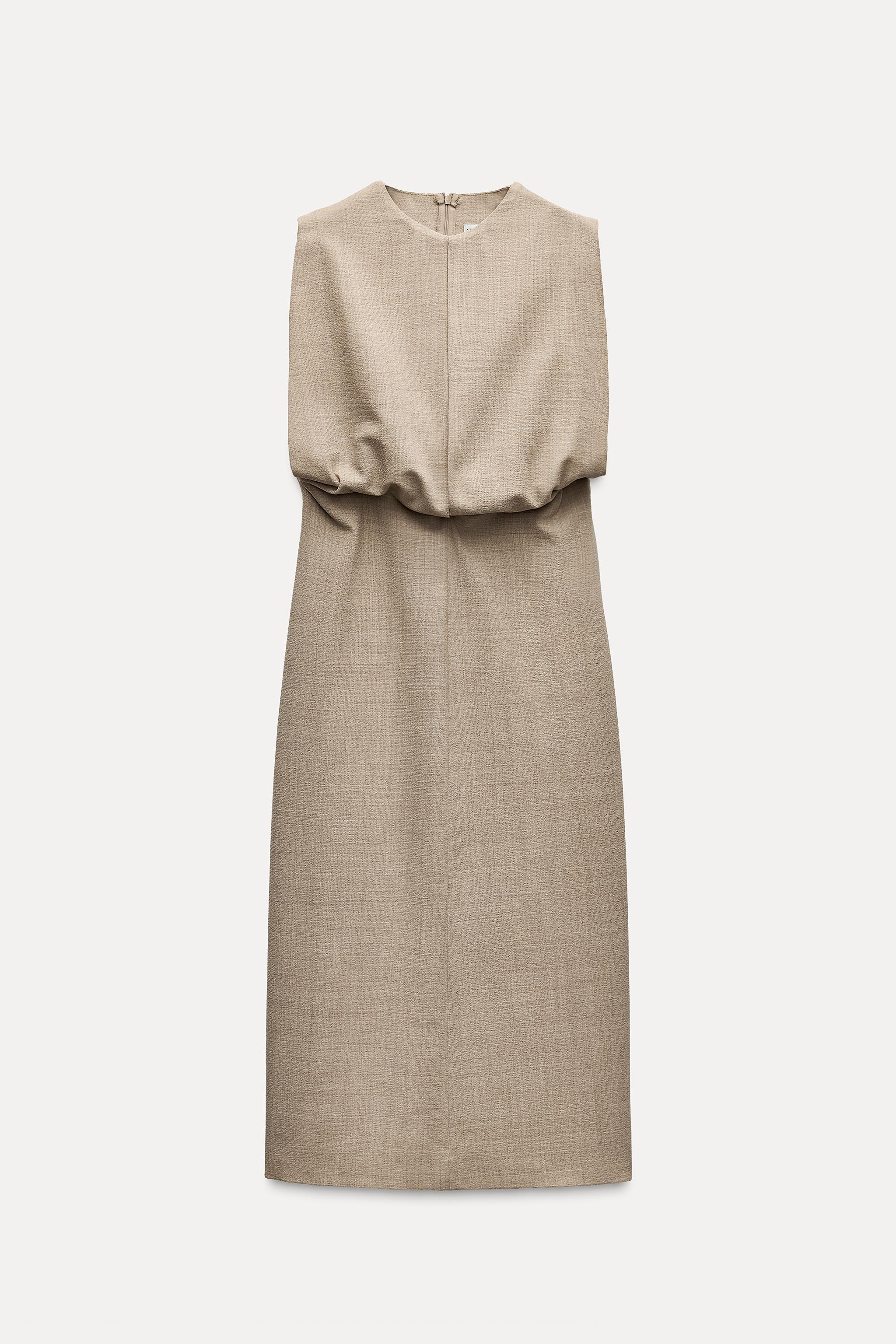 PLEATED MIDI DRESS ZW COLLECTION Product Image