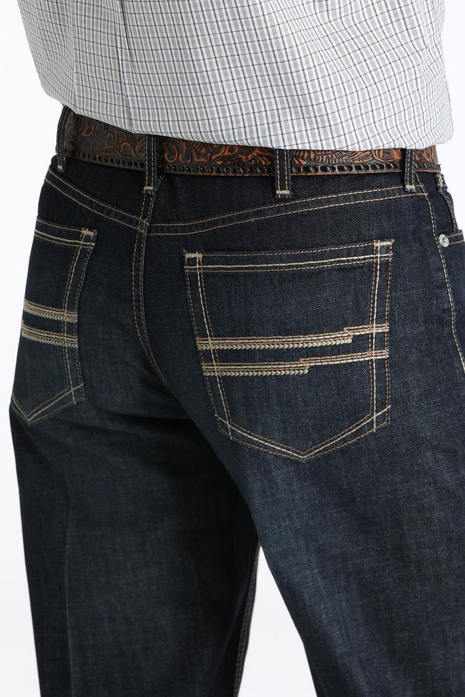 Cinch® Men's White Label Relaxed Dark Stonewash Jeans Product Image