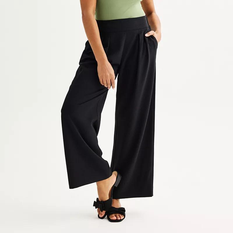 Womens Nine West Soft Pull On Wide Leg Pants product image