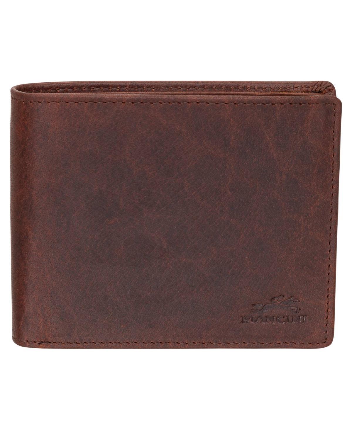 Mancini Mens Buffalo Rfid Secure Wallet with Coin Pocket Product Image