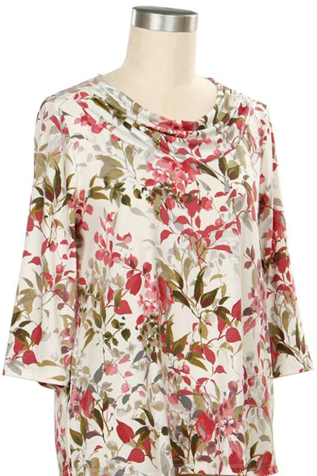 3/4 Slv Floral Print Top Product Image