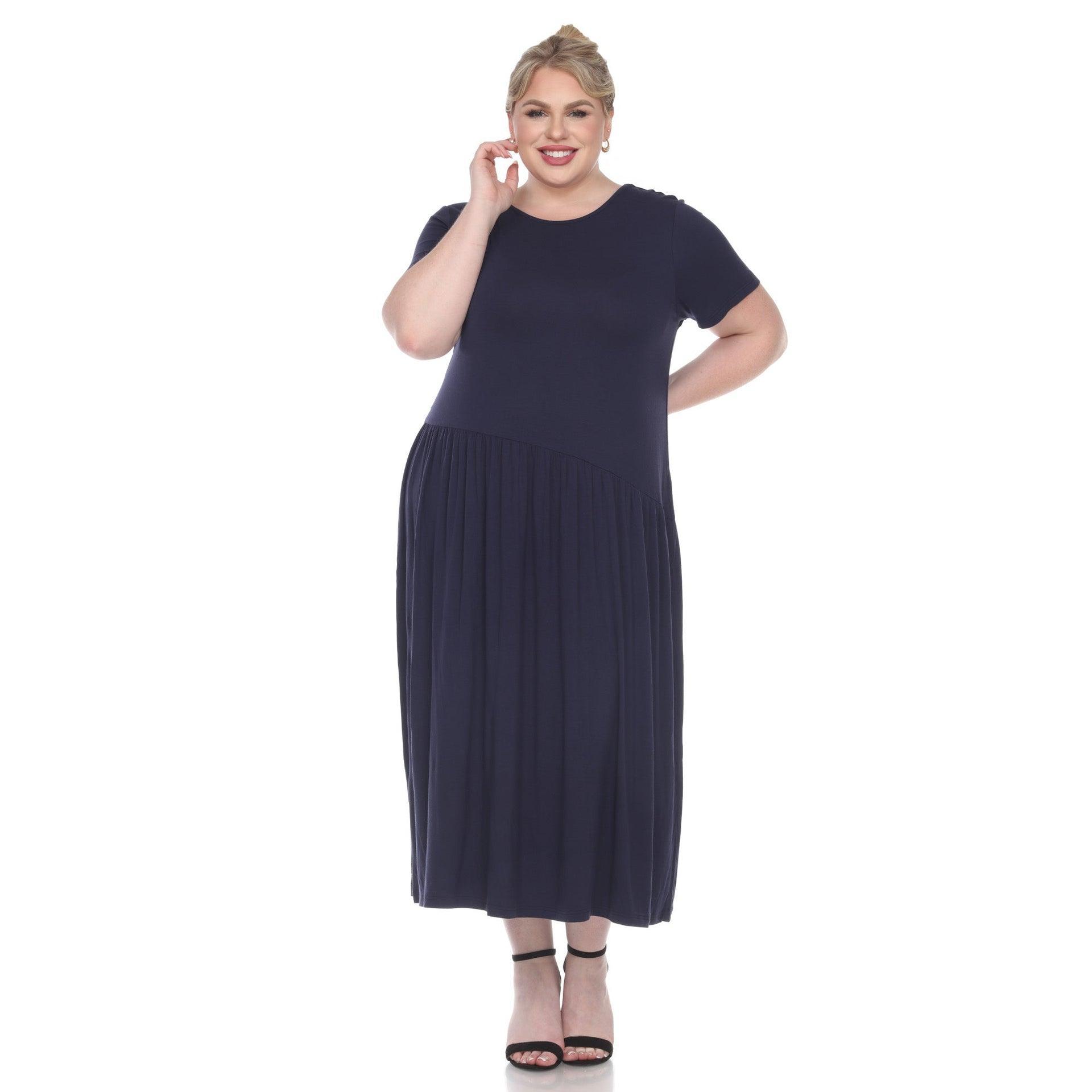 Short Sleeves Maxi Dress - Plus Product Image