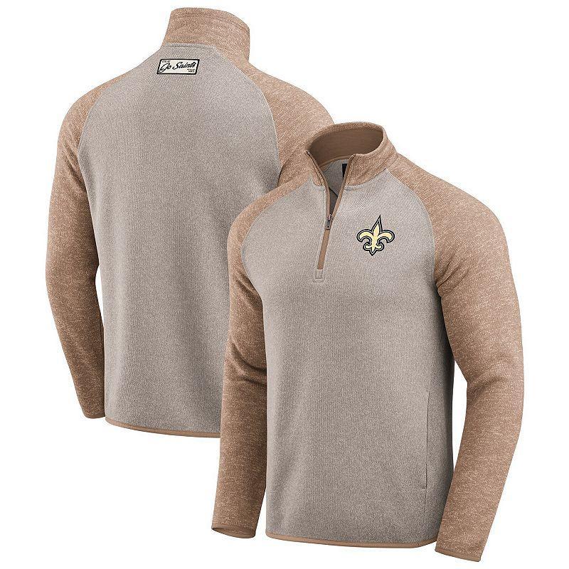 Mens Darius Rucker Collection by Fanatics Tan Miami Dolphins Tonal Quarter-Zip Jacket Product Image