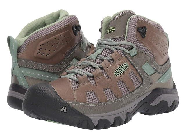 KEEN Targhee Vent Mid (Fumo/Quiet Green) Women's Shoes Product Image