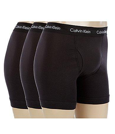 Calvin Klein Cotton Stretch Solid Boxer Briefs 3 Product Image