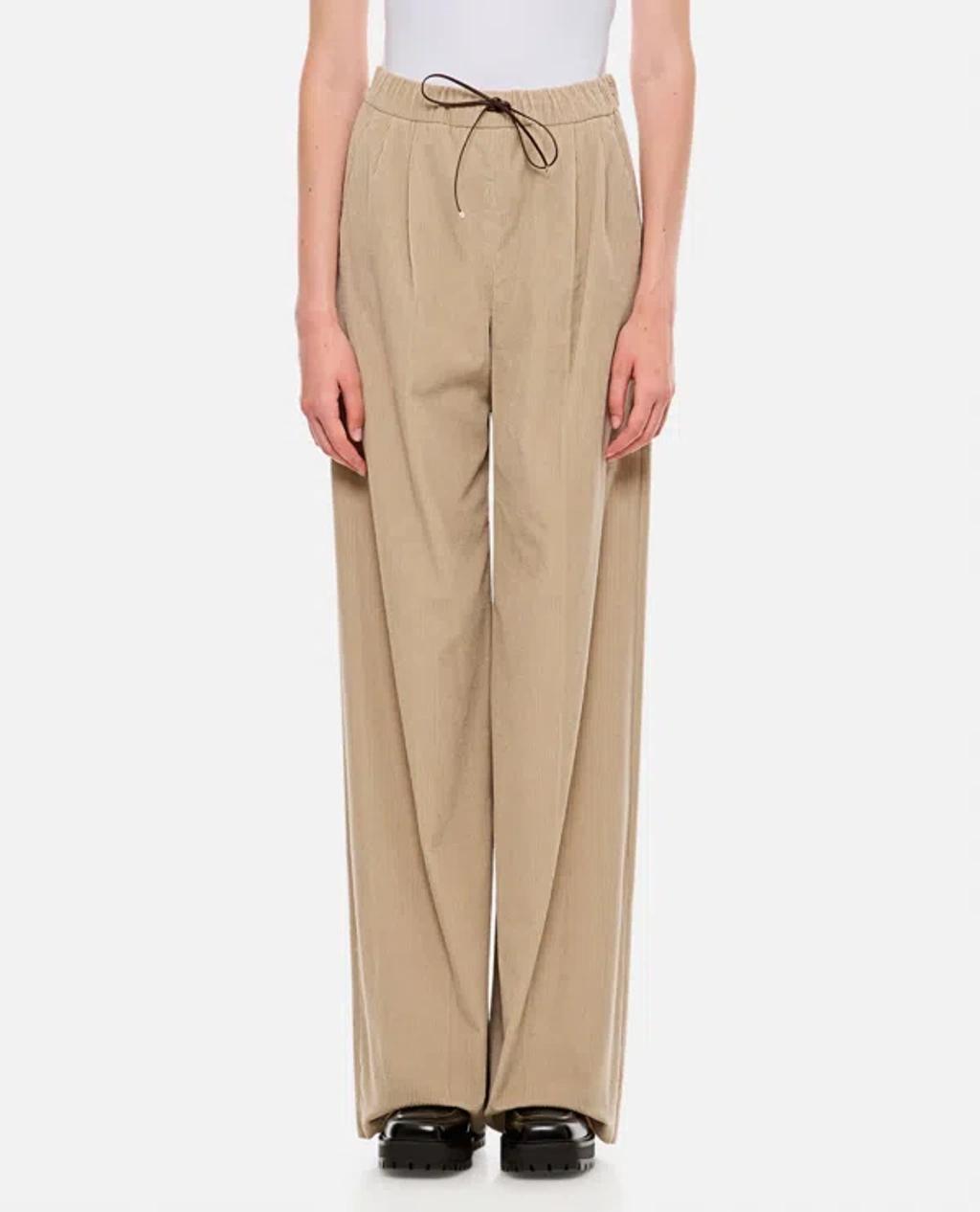 Lerici Corduroy Pants In Beige Product Image