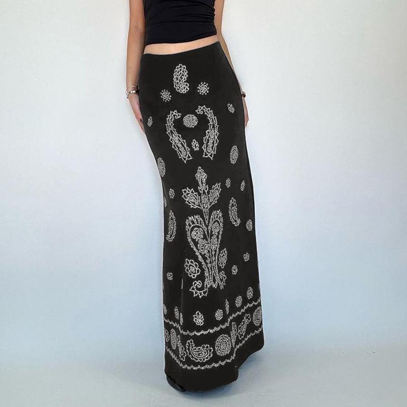 Paisley Print Maxi Skirt product image