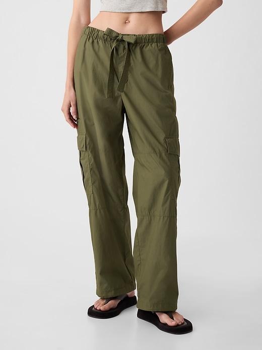 Mid Rise Cargo Parachute Pants Product Image