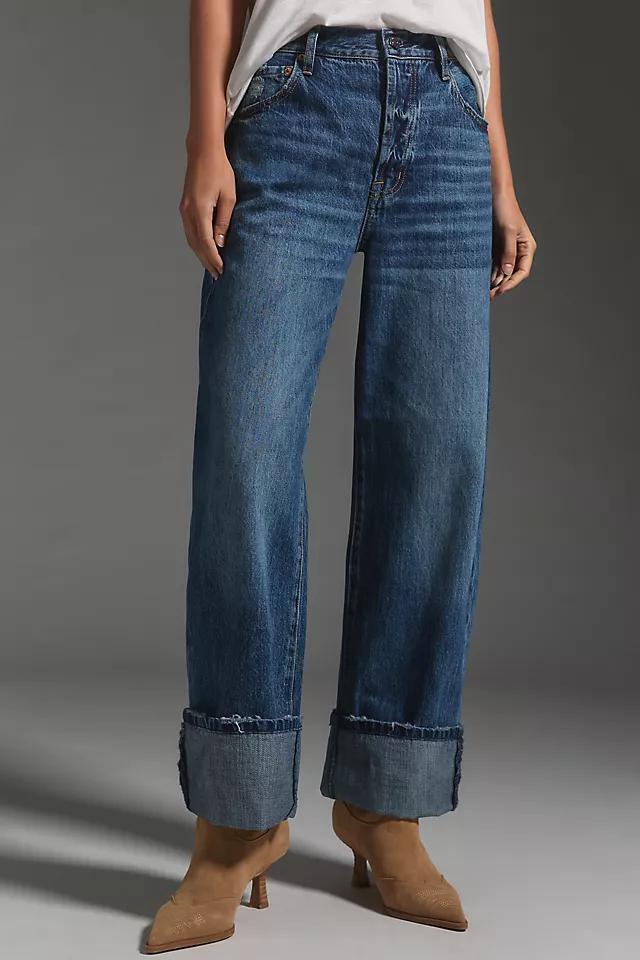 Pistola Ryder High-Rise Wide-Leg Cuffed Jeans Product Image